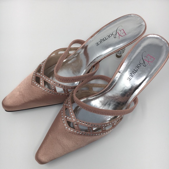 EY Boutique Women's Pink Satin 2.5 Inches … - Picture 4 of 16